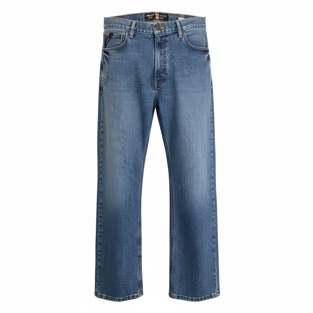 Ariat Rebar M4 Jeans Men’s 36x30 Relaxed Bootcut Work Stretch Denim Blue